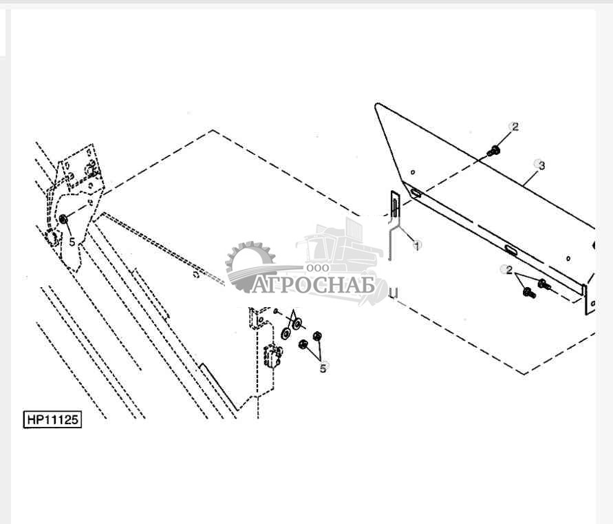 Rear Left Side Tailings Shield 